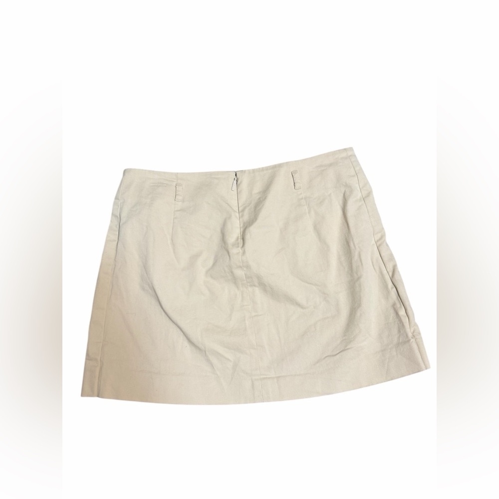 Gucci Beige Wrap Style Mini Skirt Size 2 Made in Italy Designer Skirt - Picture 6 of 10